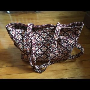 Vera Bradley Maroon Medallion Shoulder Bag